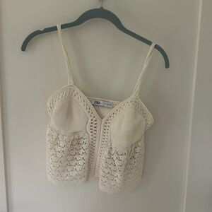 Zara crochet top